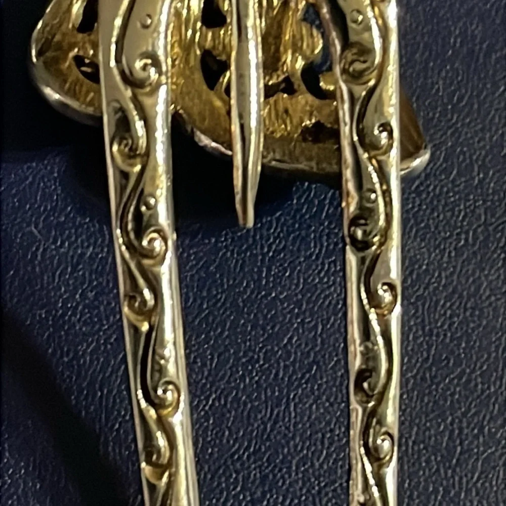 Vintage Wien Victorian butterfly with Australian crystals hair clip